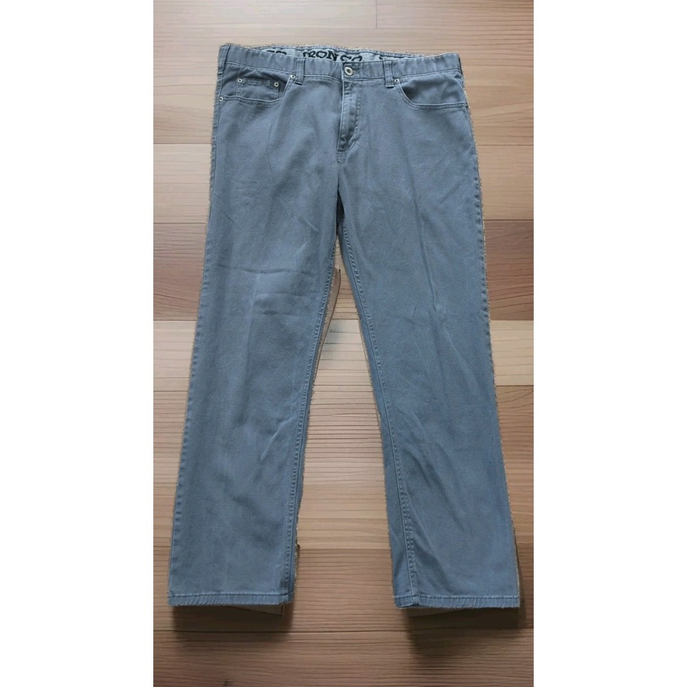 Iron Co. Jeans Men's 36x30 Gray Dark Wash Straight Leg Jeans 566